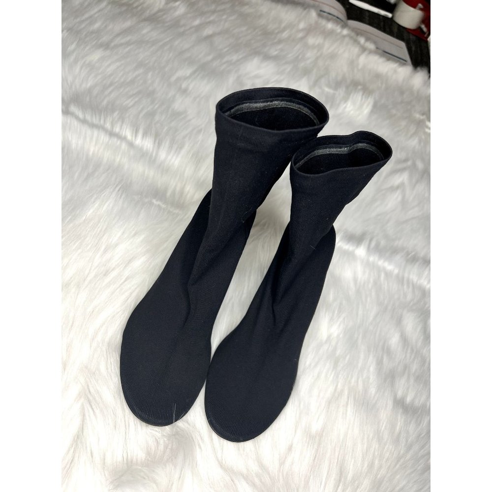 Balenciaga Black Stretch Heeled Boots